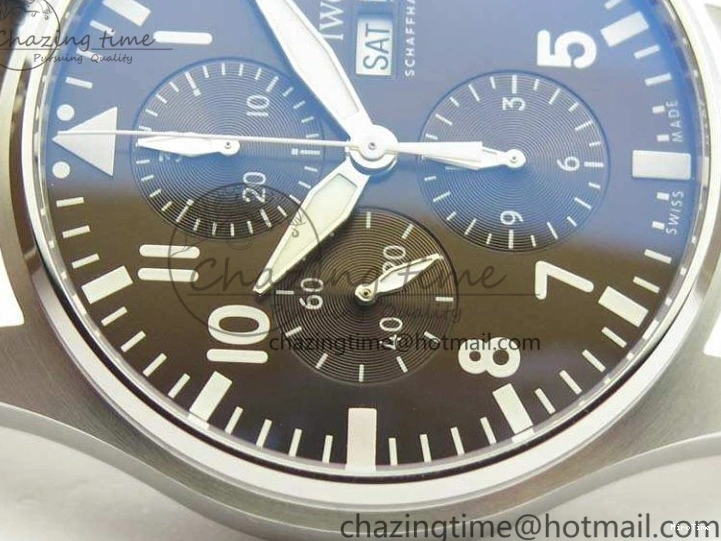 MIROTIME 0523 SunProtective Pilot Chrono IW377713 ZF 1:1 Best Edition Brown Dial On Brown Leather Strap A 7214